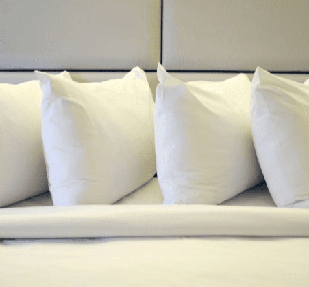 Queen Pillow – 20"x30", 31 oz Fill, 8/Case, Made in USA