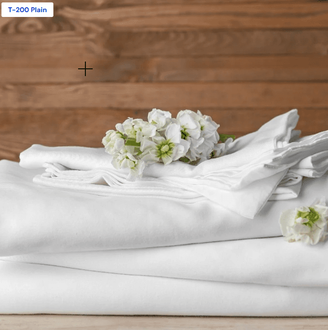 White Linen T-180 Standard Pillowcase – 120gsm, Soft, 43 x 36